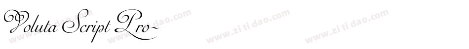 Voluta Script Pro字体转换